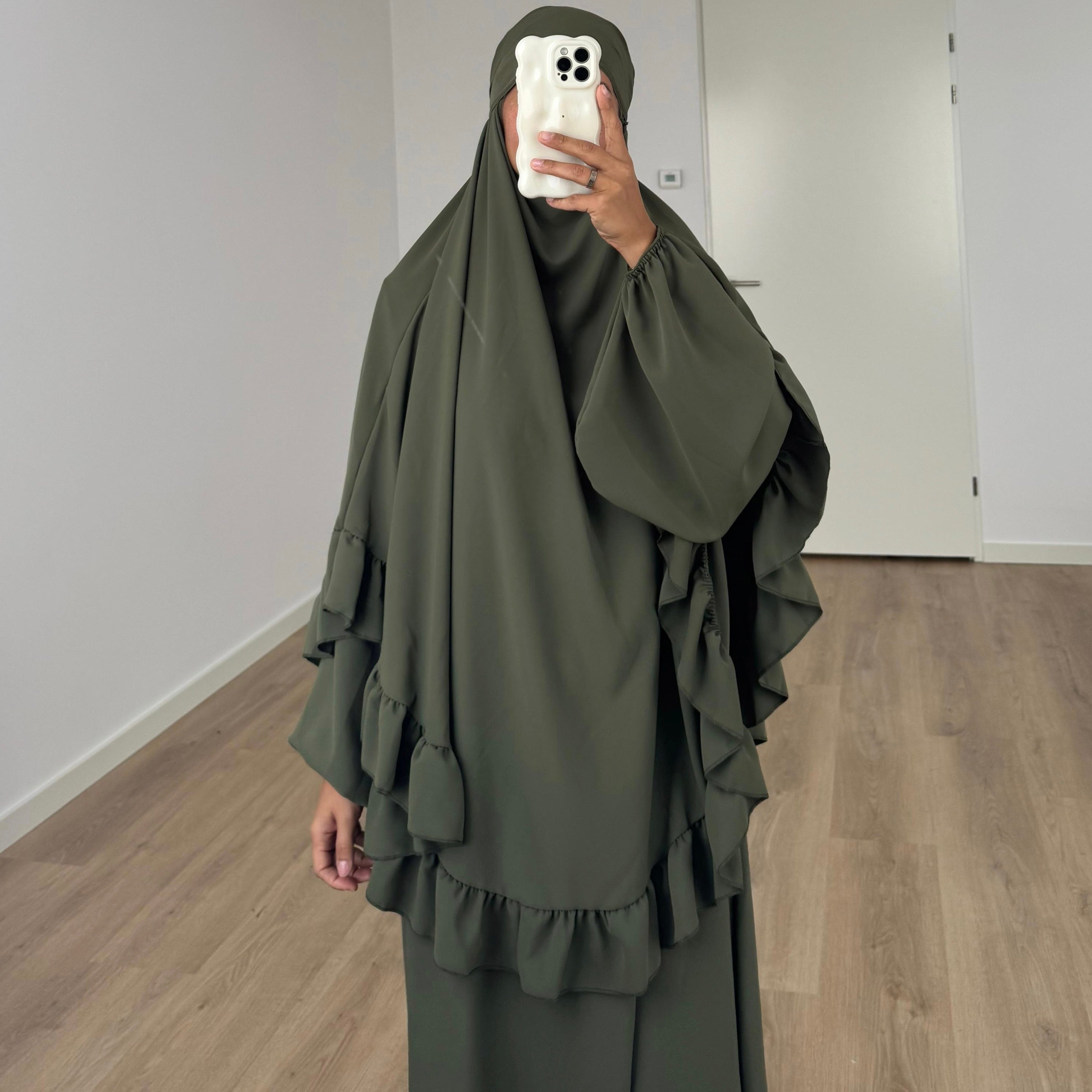 KHIMAR SET GREEN