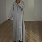 ABAYA HEART GREY