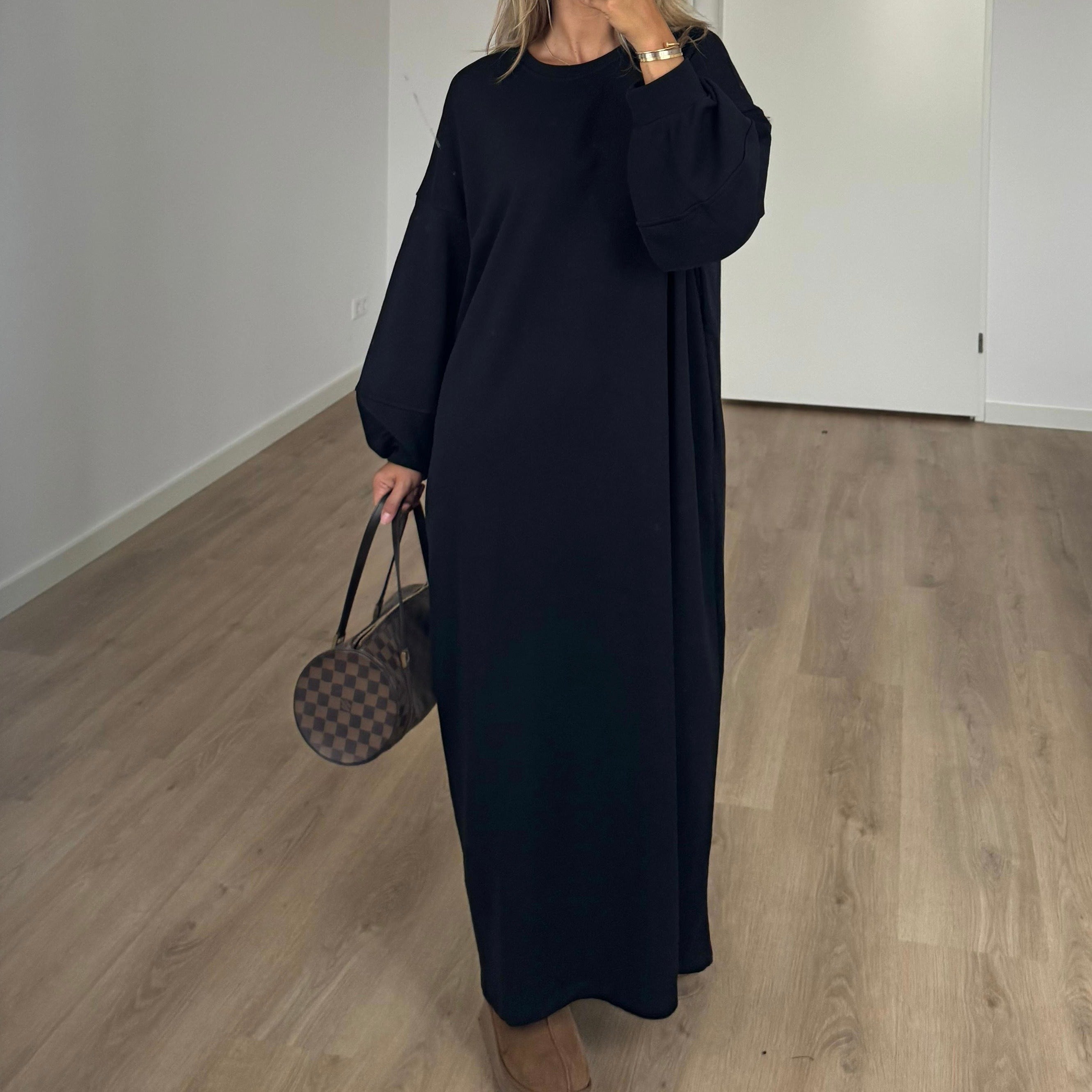 SWEATER DRESS BLACK