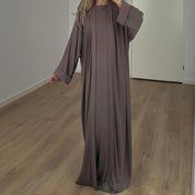 JERSEY ABAYA TAUPE