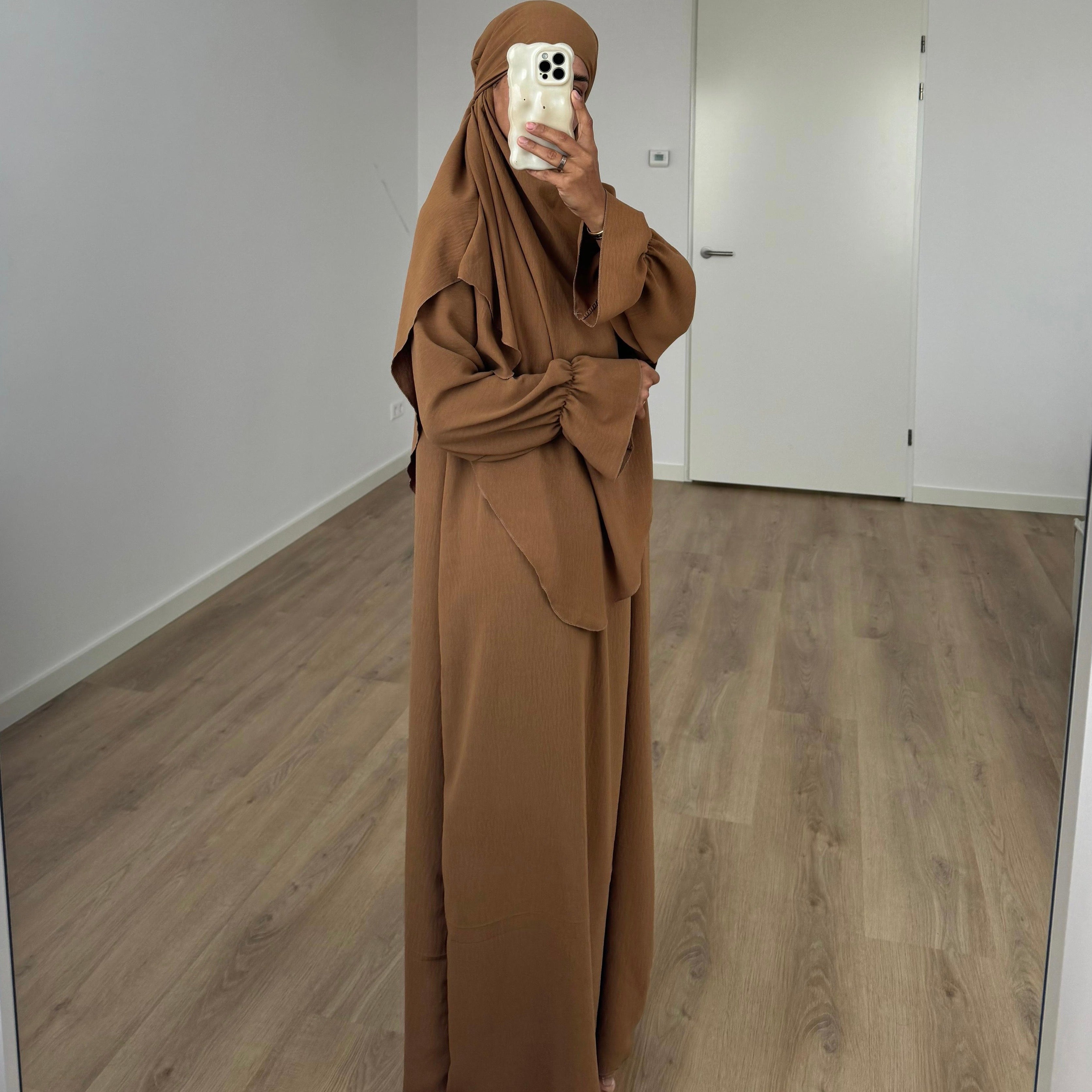 KHIMAR SET ALIYA CHESTNUT