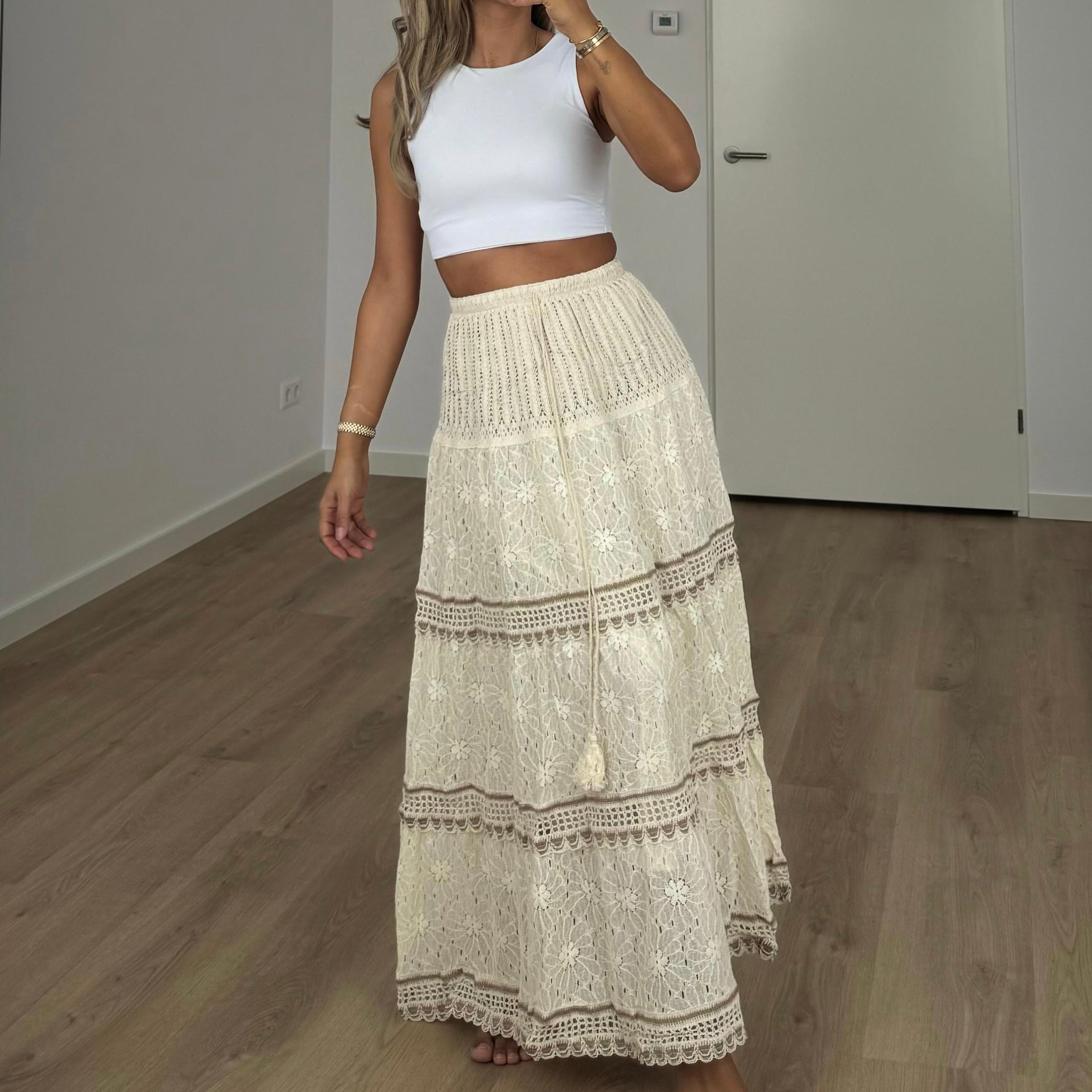 BOHEME SKIRT BEIGE