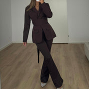 BLAZER SET BROWN