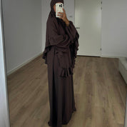 KHIMAR SET BROWN