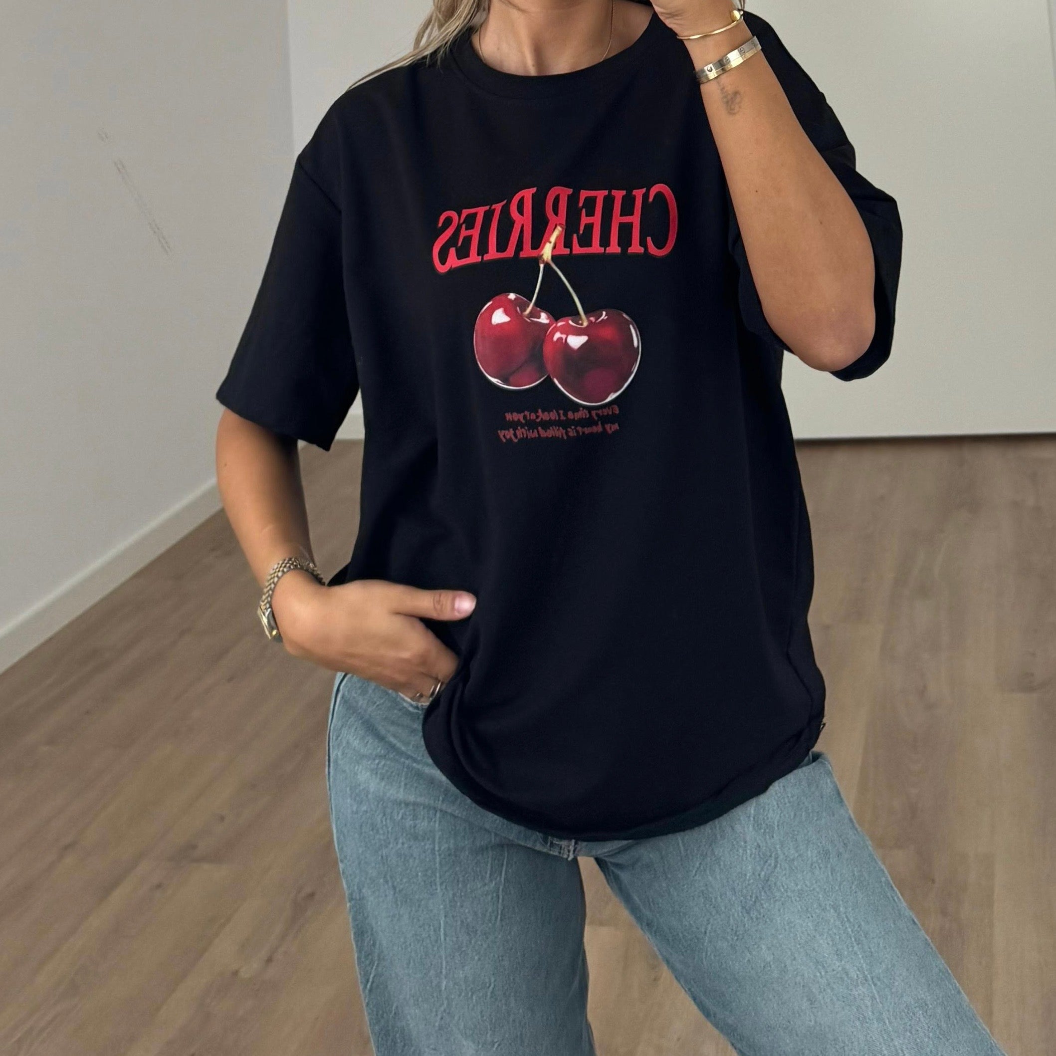 T-SHIRT CHERRY BLACK