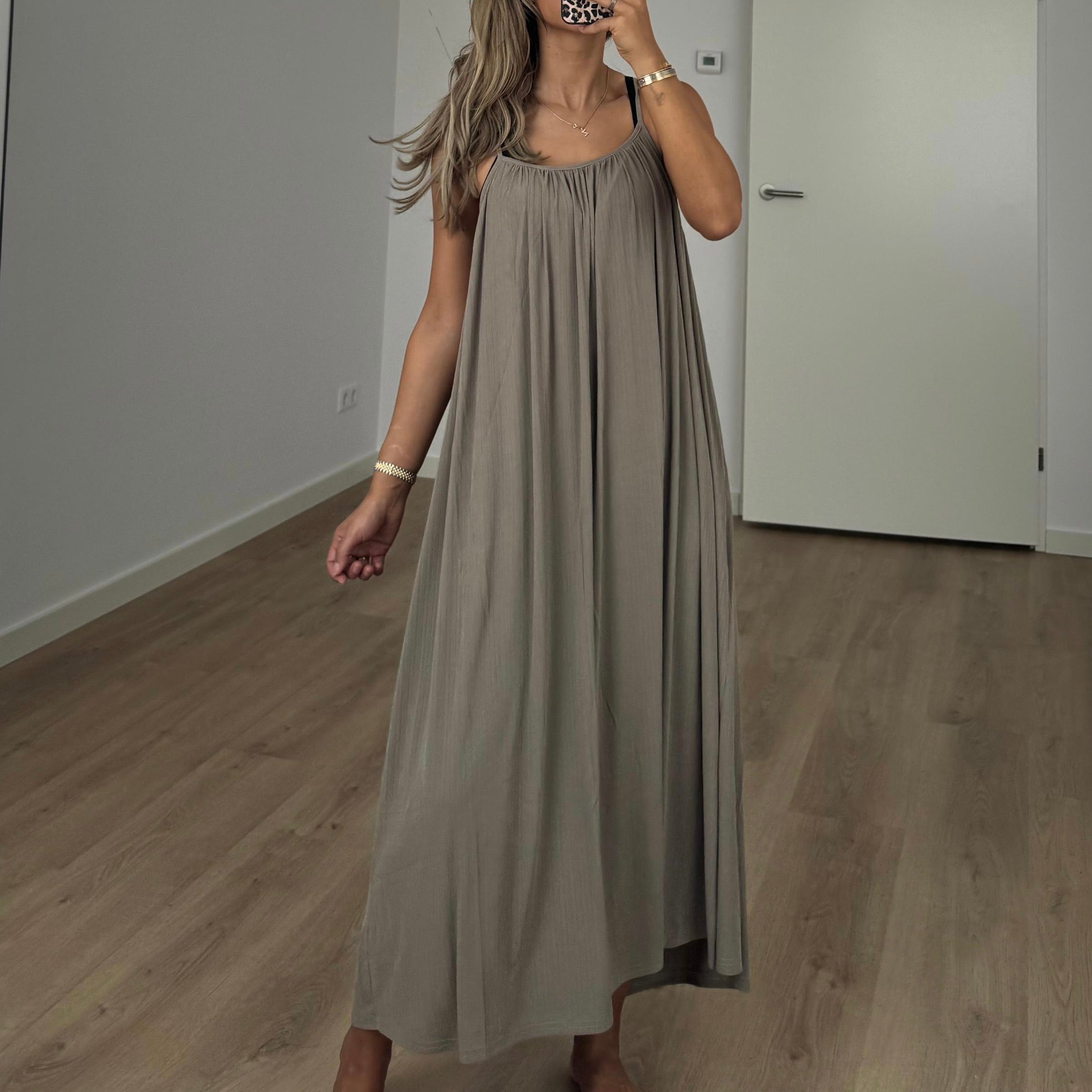 SUMMER DRESS TAUPE