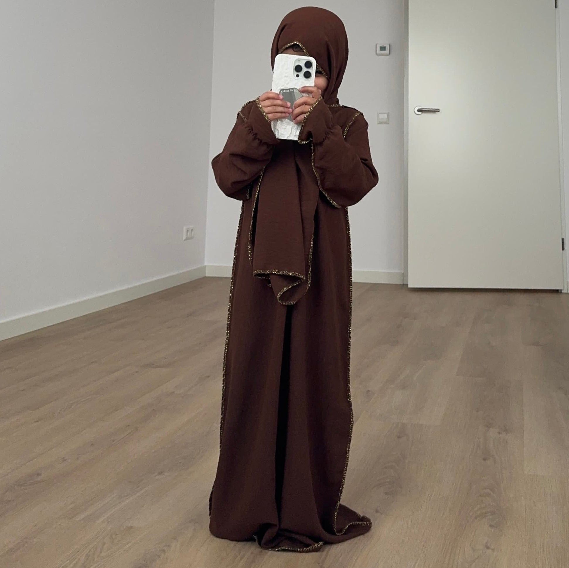 ABAYA KIDS BROWN