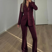 BLAZER SET BORDO