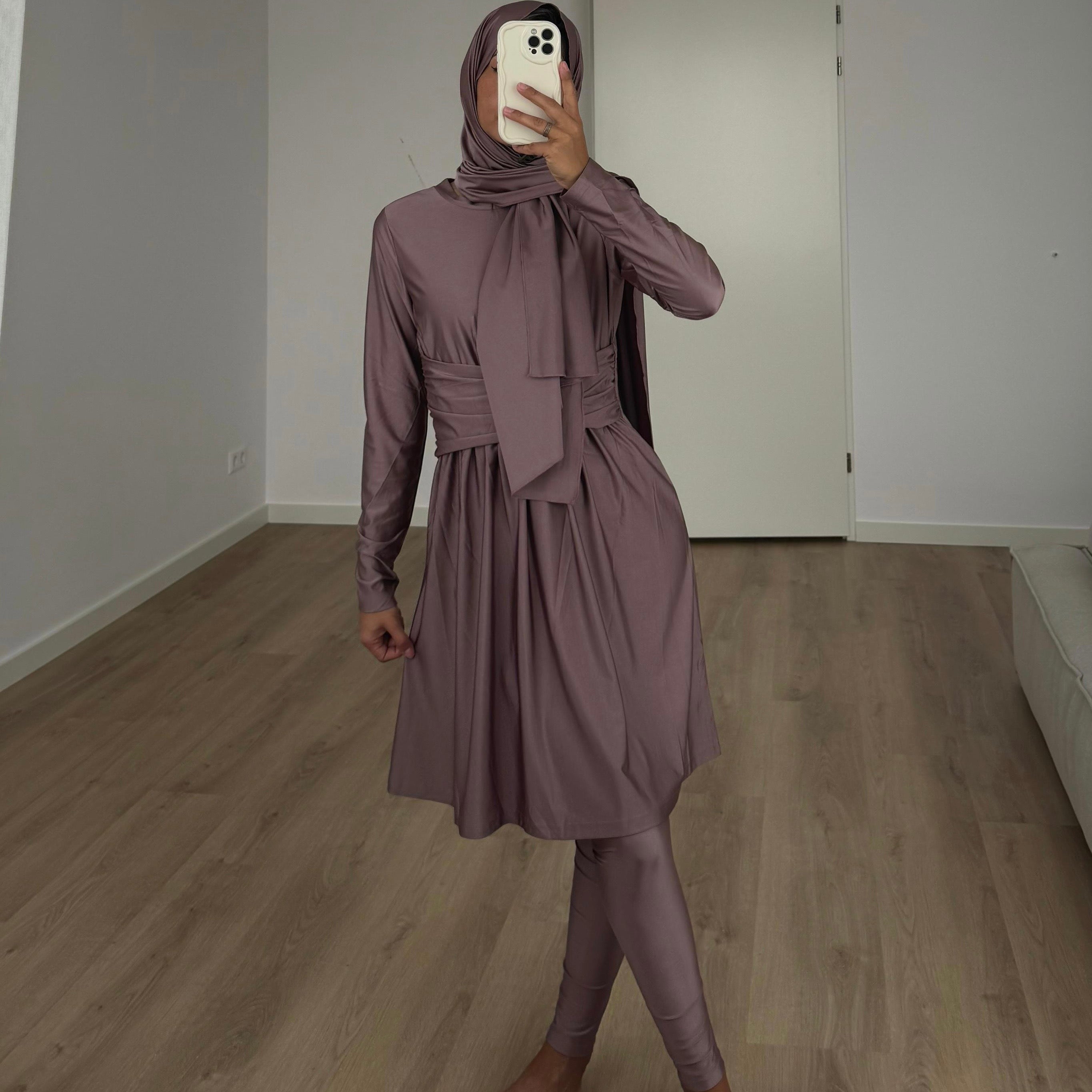 3-PIECE BURKINI ROSE TAUPE