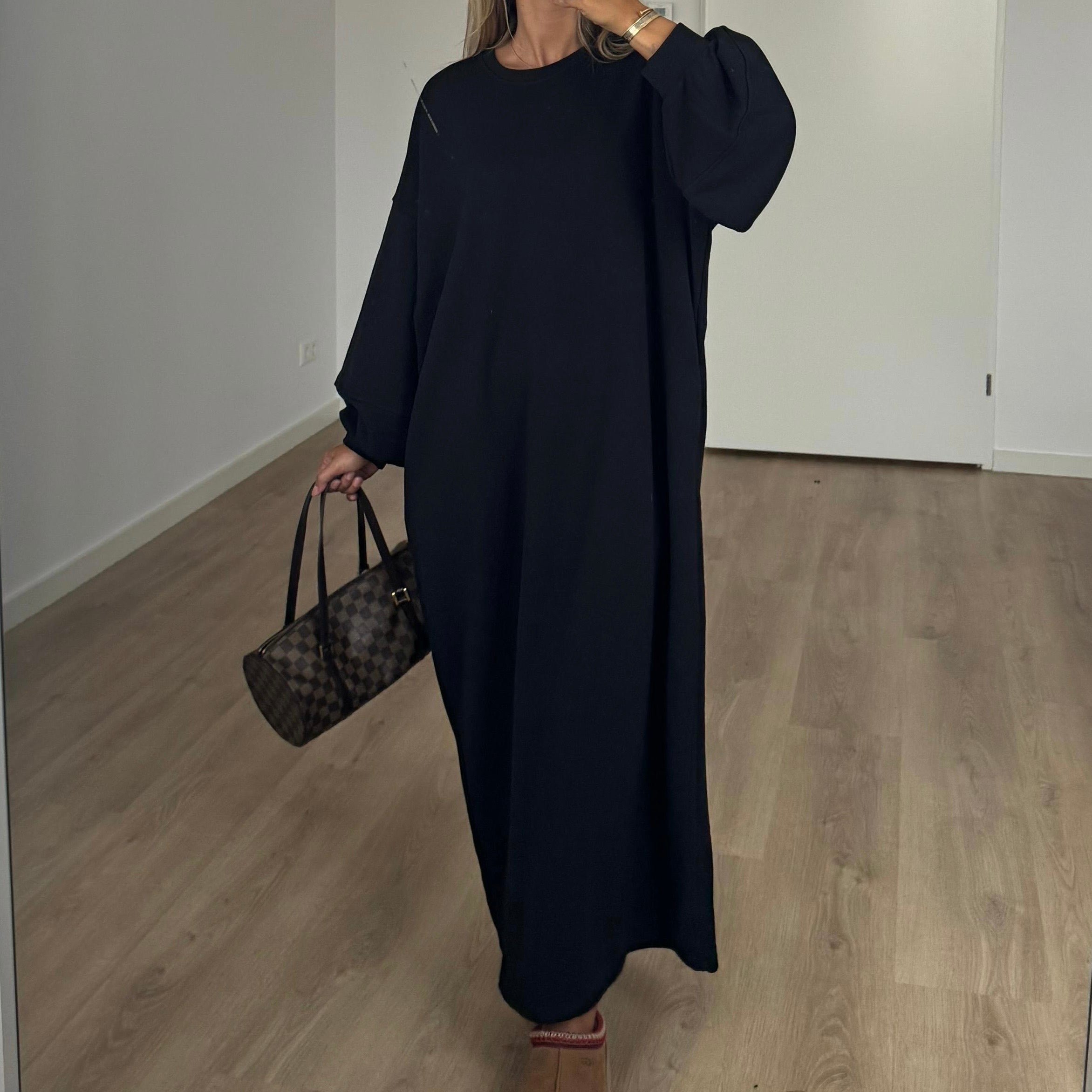 SWEATER DRESS BLACK